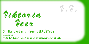 viktoria heer business card